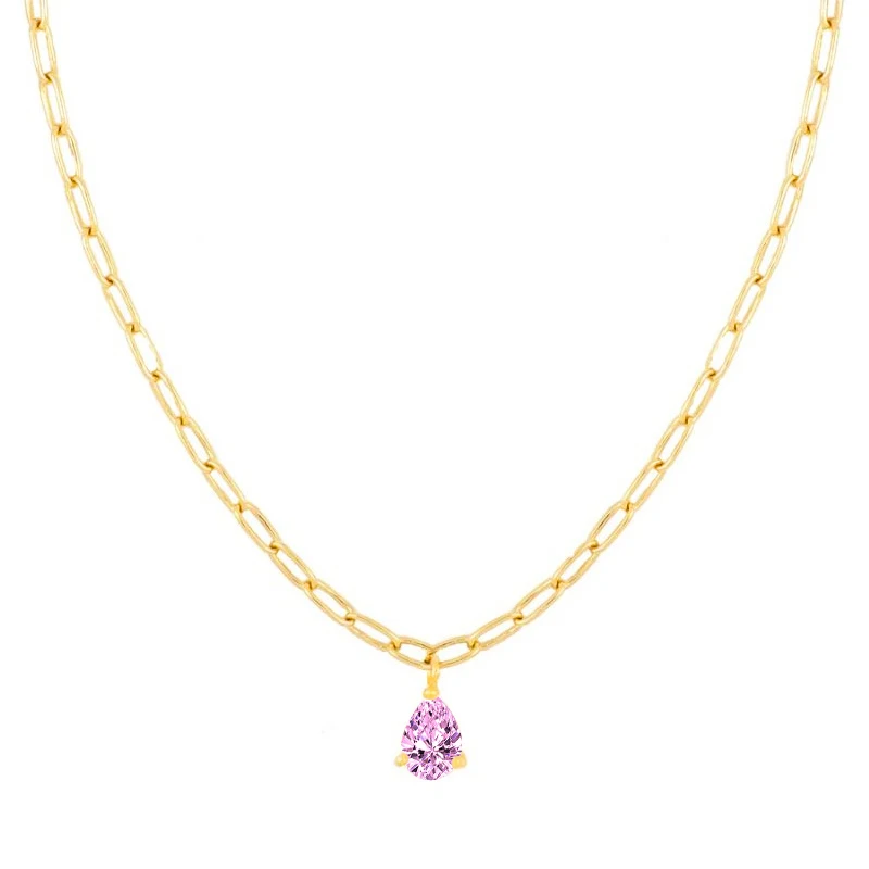 

ROXI 2021 new arrival 18k jewelry gold tear drop fine chain necklace jewelry women