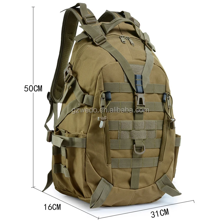 military camping backpack