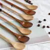 Tie wire stirring wooden honey spoon creative long handle wooden jam spoon
