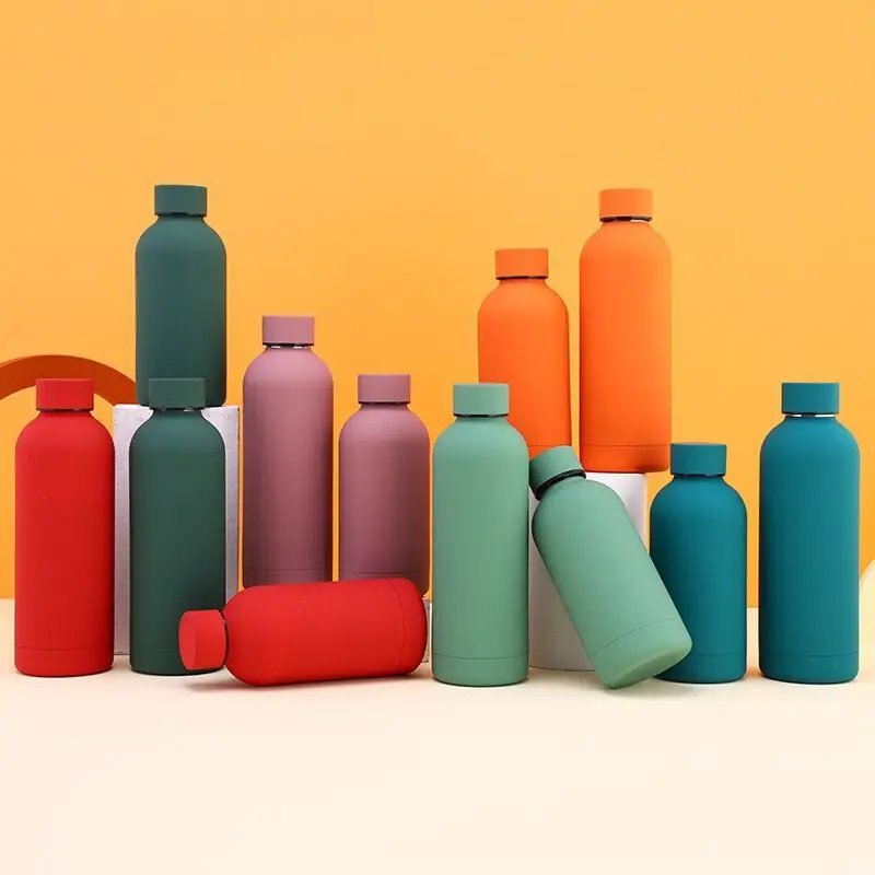 

Wholesale 500 Ml Drinking Metal Insulated Double Wall Stainless Steel Sports Water Bottle With Custom Logo