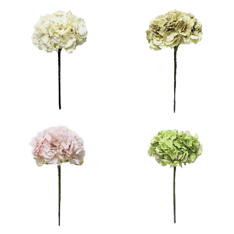 

Wholesale artificial hydrangea flower luxury big head wedding table centerpieces artificial flower hydrangea flower all season, Cream,pink,green,champagne.or customized