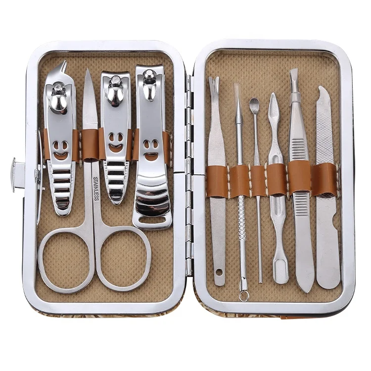 

Nail Clippers Nail Scissors Grooming Kit 10Pcs Beauty Manicure Pedicure Set