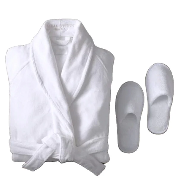 

Luxury bath robe white egyptian cotton terry velour bathrobe for hotel and spa