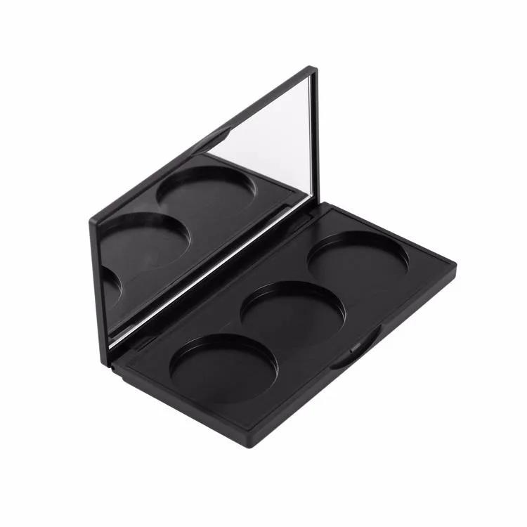 

Private Label 36mm Compact Case Pans Empty 3 Colors Custom Eyeshadow Makeup Palette with Mirror