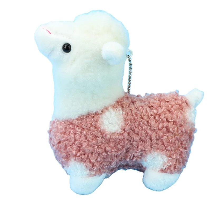 

Hot Selling cute mini stuffed animals alpaca plush keychain toys