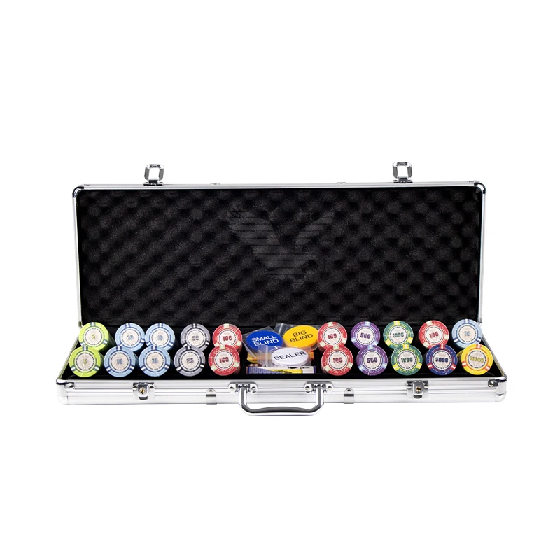 

YH 39mm New Arrival Mix Color Ceramics Poker Chips Full Customized Texas Tournament Poker Chips Set For Sale