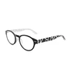 wholesale classic best cheap fashion ce spring hinge round frame plastic zebra mens women reading glasses