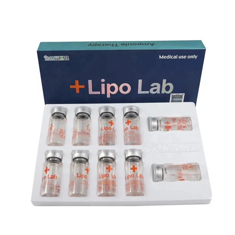 

Lipo Lab PPC Slimming Solution (lipolysis injection) and Liporase injection mixed for Effective slimming cellulite
