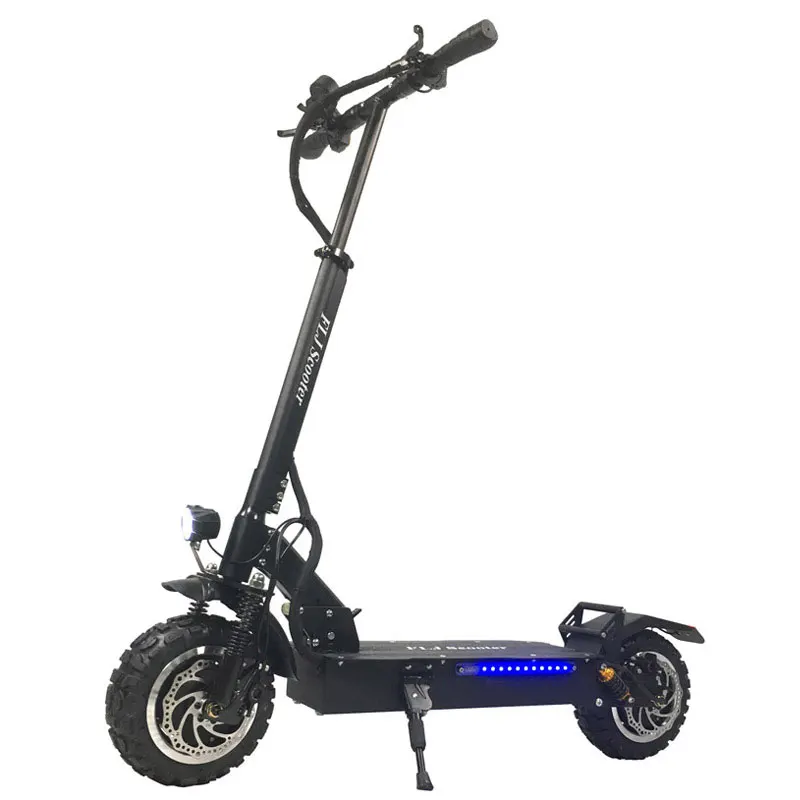

FLJ T113 11inch off road electric scooters 3200W 60V CE certification fat tire electric scooters for adults, Black