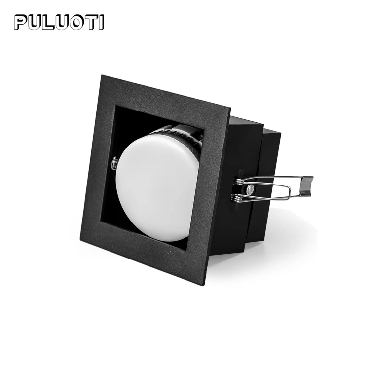 Puluoti Free Disassembly of Light Source Aluminum rgb 5w 7w 9w Tricolor Indoor LED Downlight