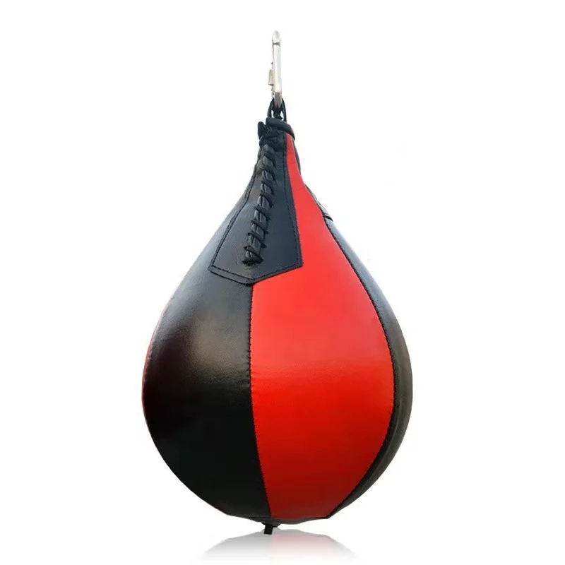 

pear shaped PU boxing training ball nflatable Speedball hanging Punching bag Speed Balls, Picture color