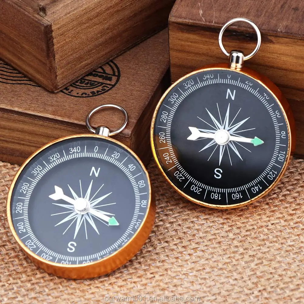 50xWedding Favors Guests Gift Compass Souvenir with Tags for Travel Themed Party