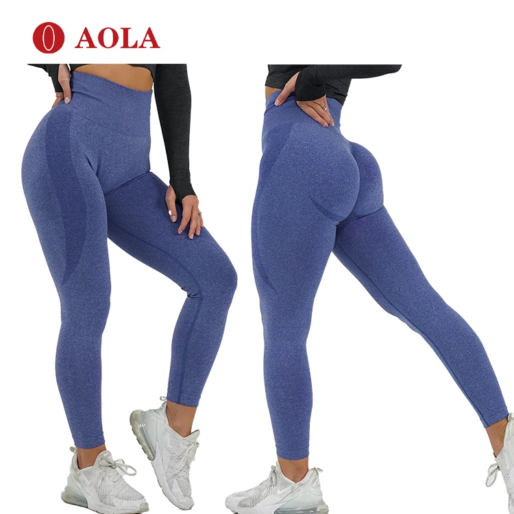 

AOLA Women Plus Size Private Label With Scrunch Butt Yoga High Waist Gym Running Fitness Leggings Pants, Picture shows