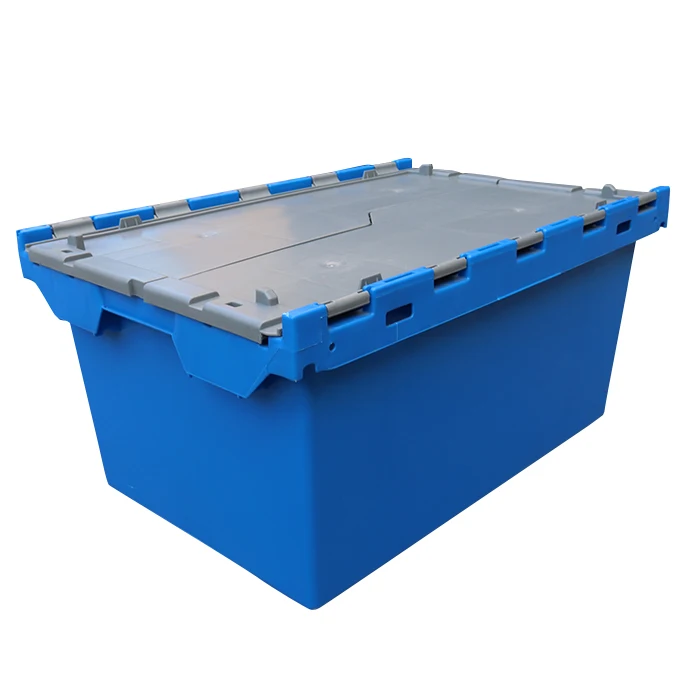 Qs 90l Heavy Duty Solid Blue Modern Plastic Storage Nestable Stackable