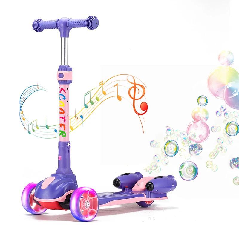 

2021 Hot Sell High Quality 3 Wheel Baby Kids Bubble Scooters Child Children Toddler Electric Scooter for Sale