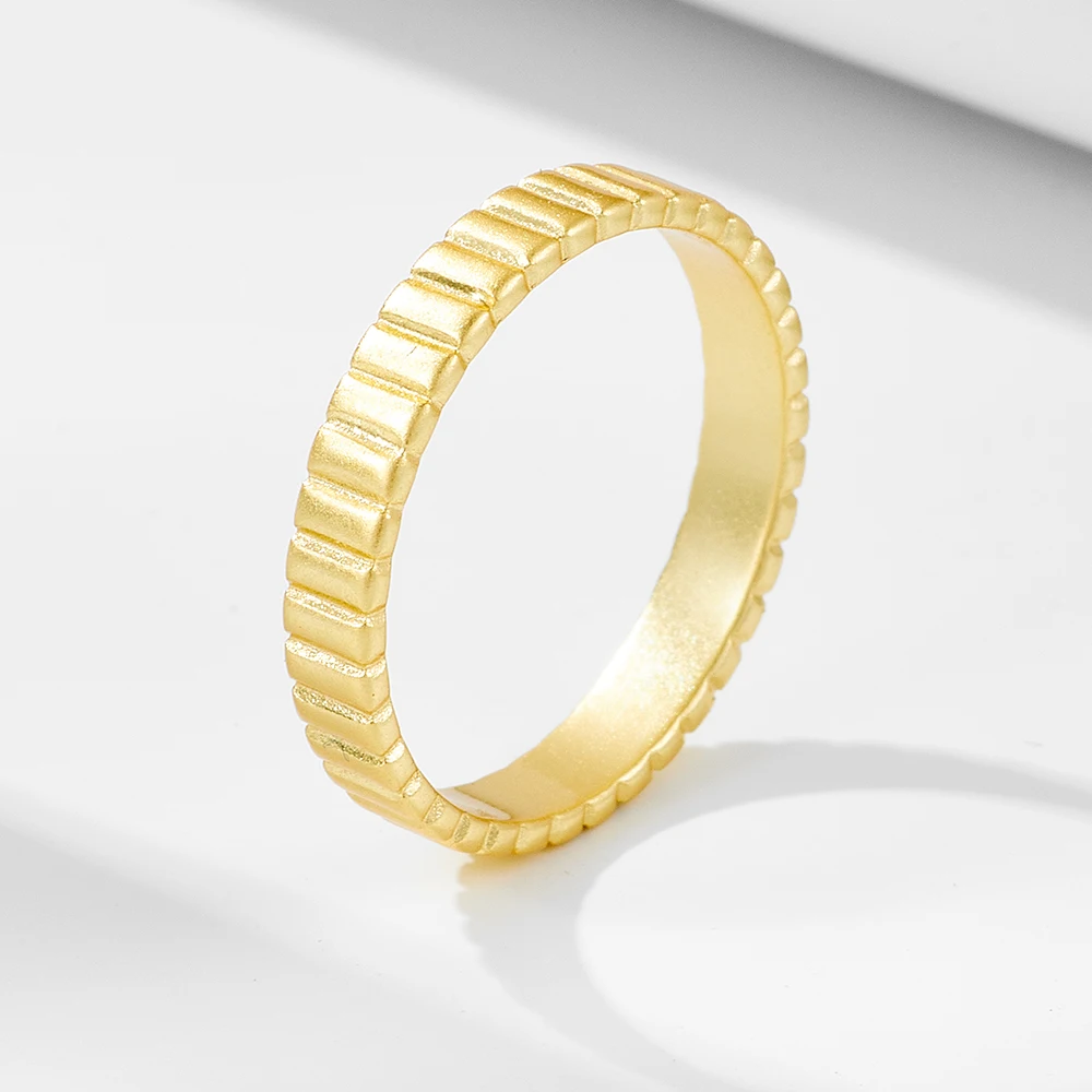 Trendy Gothic Coolstyle Jewelry 925 Sterling Silver Finger Rings 18k Gold Plated Metal Gear Wheel Mechanical Ring