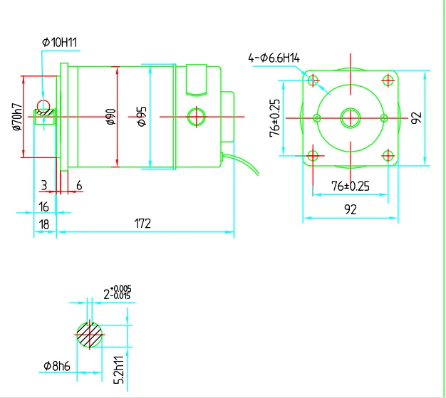 90 Zyt Series150w 230w Brushed Dc Motor 24v 48v 110v 220v Electric Dc ...