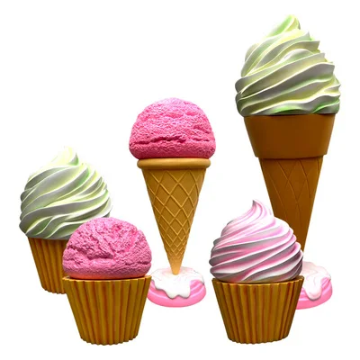 

FIBERGLAS JUMBO CUPCAKE STATUE SCULPTURE, Customer's