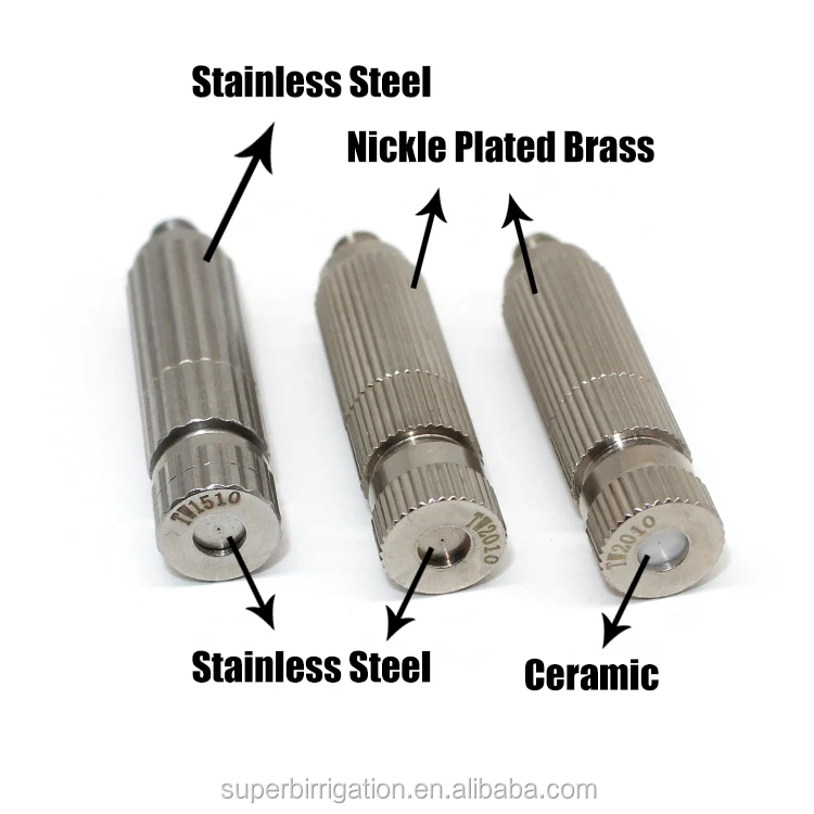 Brass Mist Nozzle Set Tea Nozzles Stopper Mist Nozzles For Outdoor