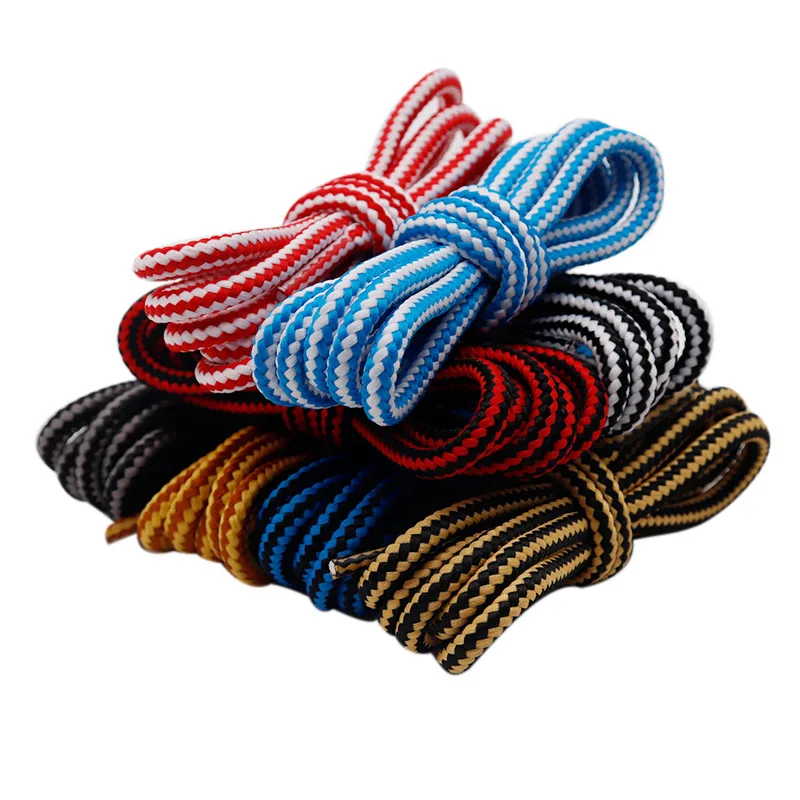 

Weiou Manufacturer Hot Sale Good Quality custom Length 100 CM Polyester shoelaces Round Athletic bootlaces for Trendy shoes
