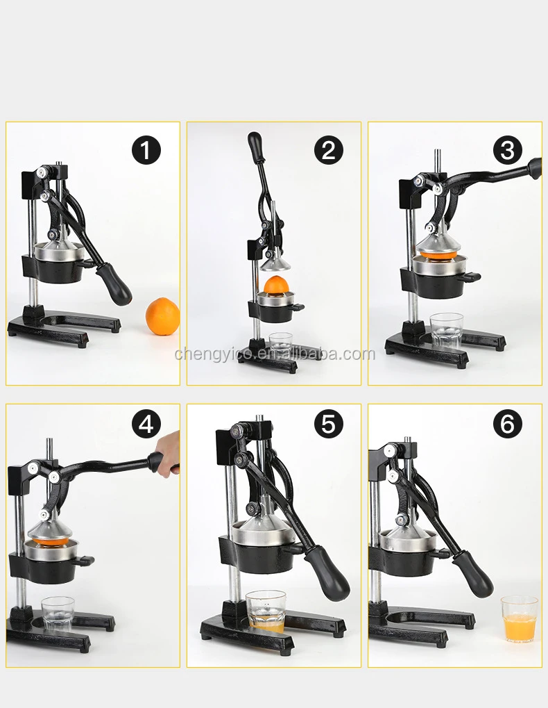 Cast Iron Manual Juicer Extractor For Orange Lemon Citrus Squeezer