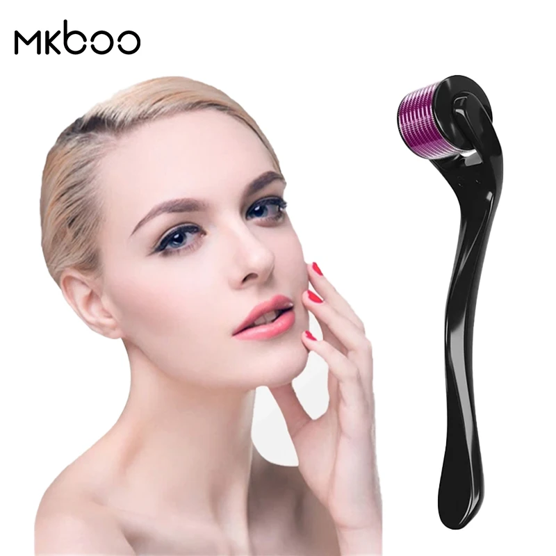 

Wholesale dermaroller 540 black titanium microneedle derma roller beauty tools