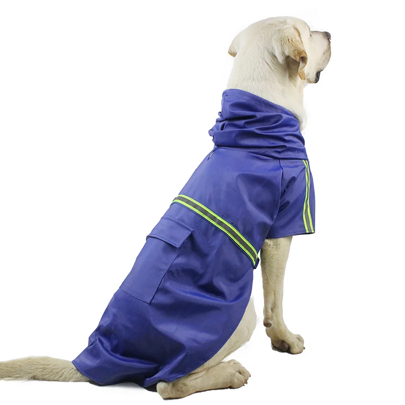 

Dog Raincoat Hooded Cape Waterproof Adjustable Pet Raincoat With Reflective Tape Lightweight Dog Raincoat, Blue,orange,yellow,pink,green