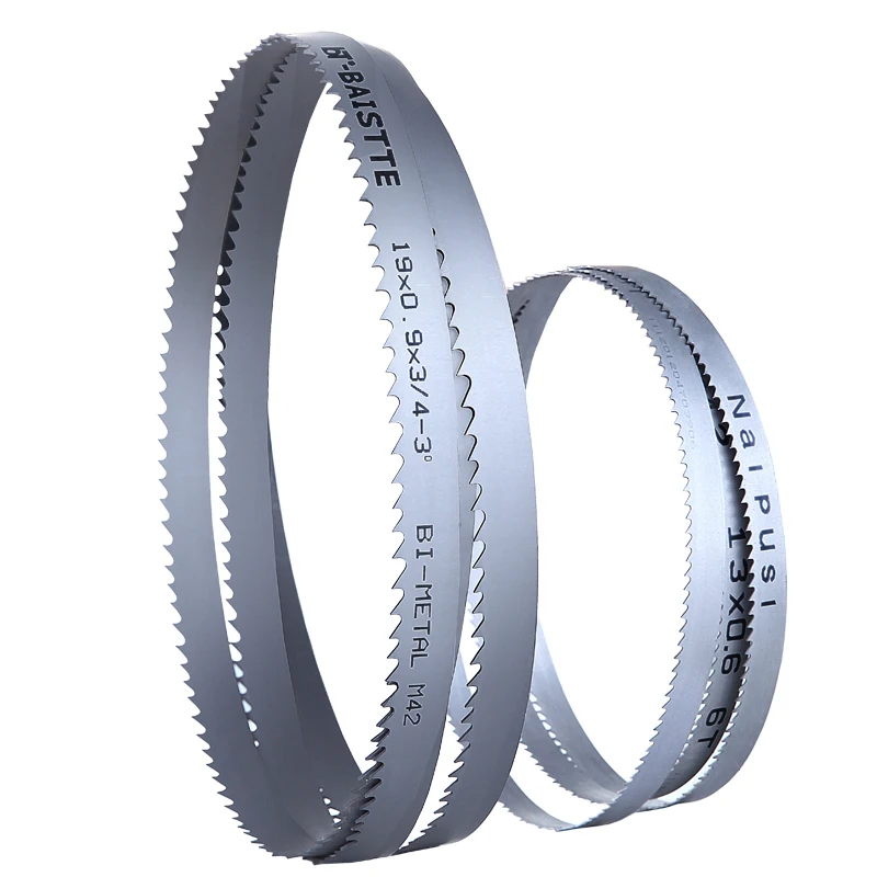 
High efficiency bi-metal band saw blade for wood/steel/ foam/bamboo cutting band knife blades 45-2/3-Inch by 1/2-Inch by 8/12Tpi 