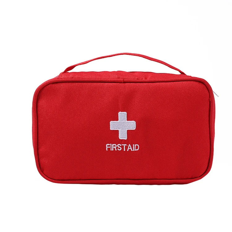 

Hot custom waterproof first aid kit bag fingertip tester protective emergency case portable small medical bag, Red,blue,gray
