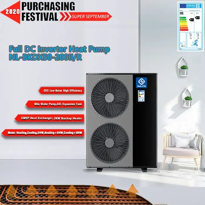 
erP A+++ R410A Heatpump 14KW 16KW 18KW 20KW 22KW Monobloc Inverter Air to Water Heat Pump Tepelne Cerpadlo 