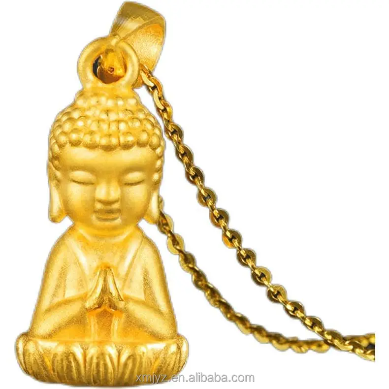 

Brass Gold Plated Maitreya Buddha Pendant Men's And Women's Gold Jewelry Necklace Pendant Buddha Pendant