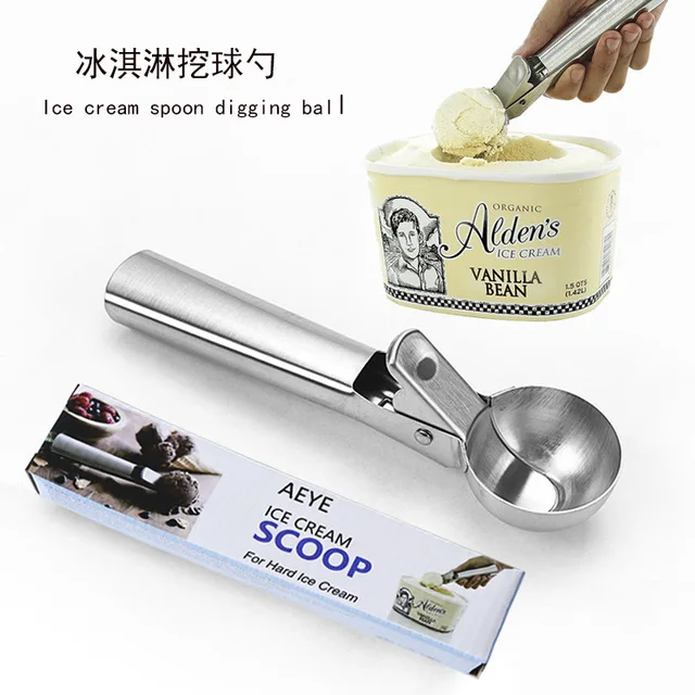 

2023 Kitchen Accessories Ice Cream Tools Food Grade Stainless Steel Ice Cream Scoop