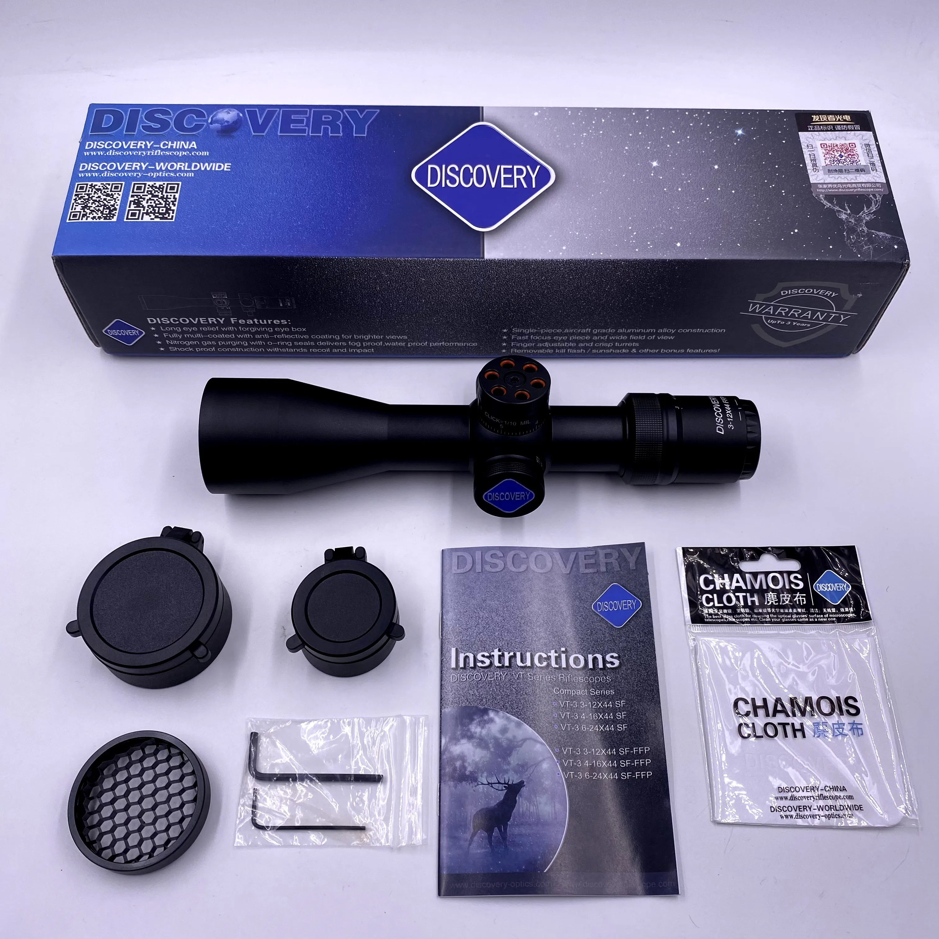 

DISCOVERY Air Gun Hunting Riflescope 3-12X44 Shooting Rifle Scope