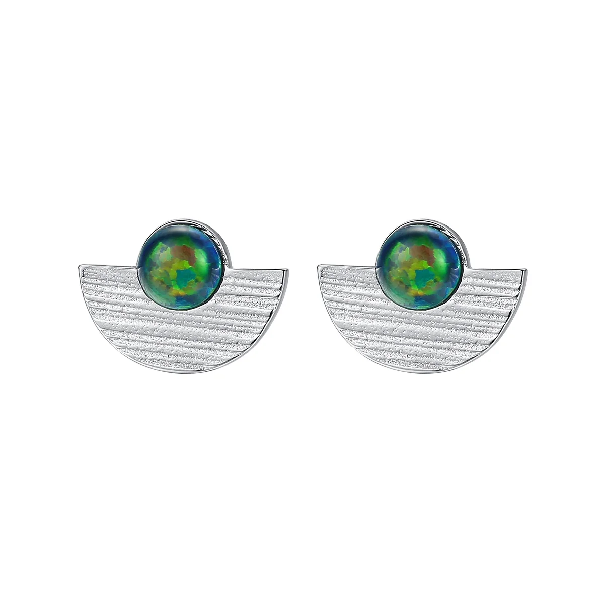 

Earrings Korea S925 Multicolor Ball Brushed Sterling Silver 925 Earrings Studs Women
