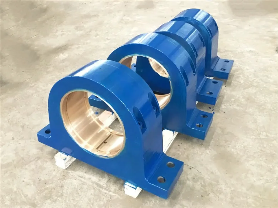 Large Sliding Bearing Casting Bearing Pillow Block With Copper Hub