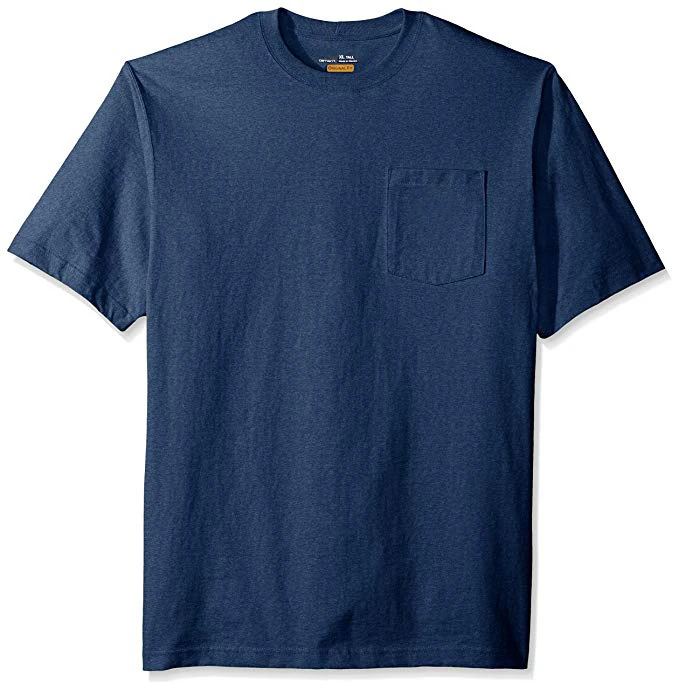 

China Factory Luoqi Ribbing Collar Pique Cotton Plain Men Custom Design Color T Shirt