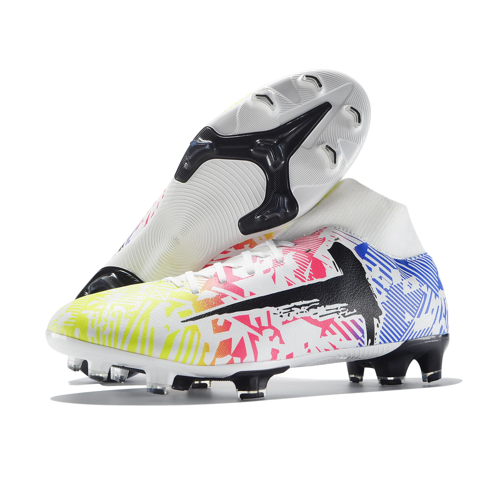 New Arrival High Ankle Profession Fg Spikes Football Boots Training