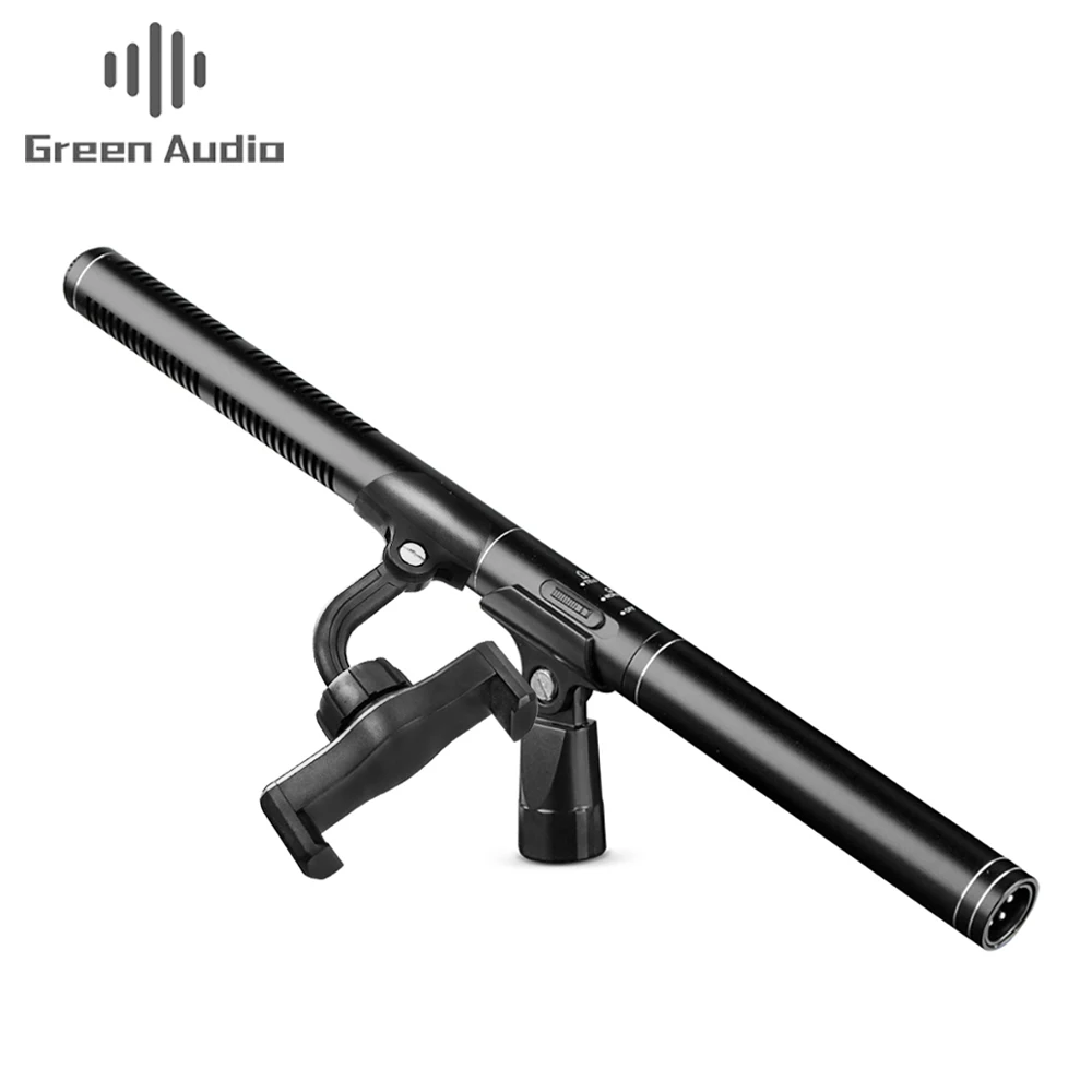 

GAM-CF06 Shotgun Video Mic Interview Mic Aluminum alloy Pro Condenser Microphone For Camera Mobile, Black