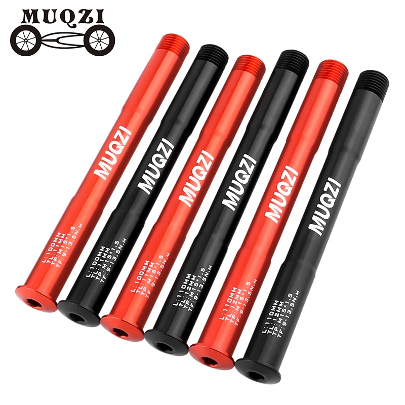 

MUQZI Bicycle Thru Axle Skewers Cycle Front Rear Wheel Fork Thru Axle 15x100mm For Bike Hub Replacement