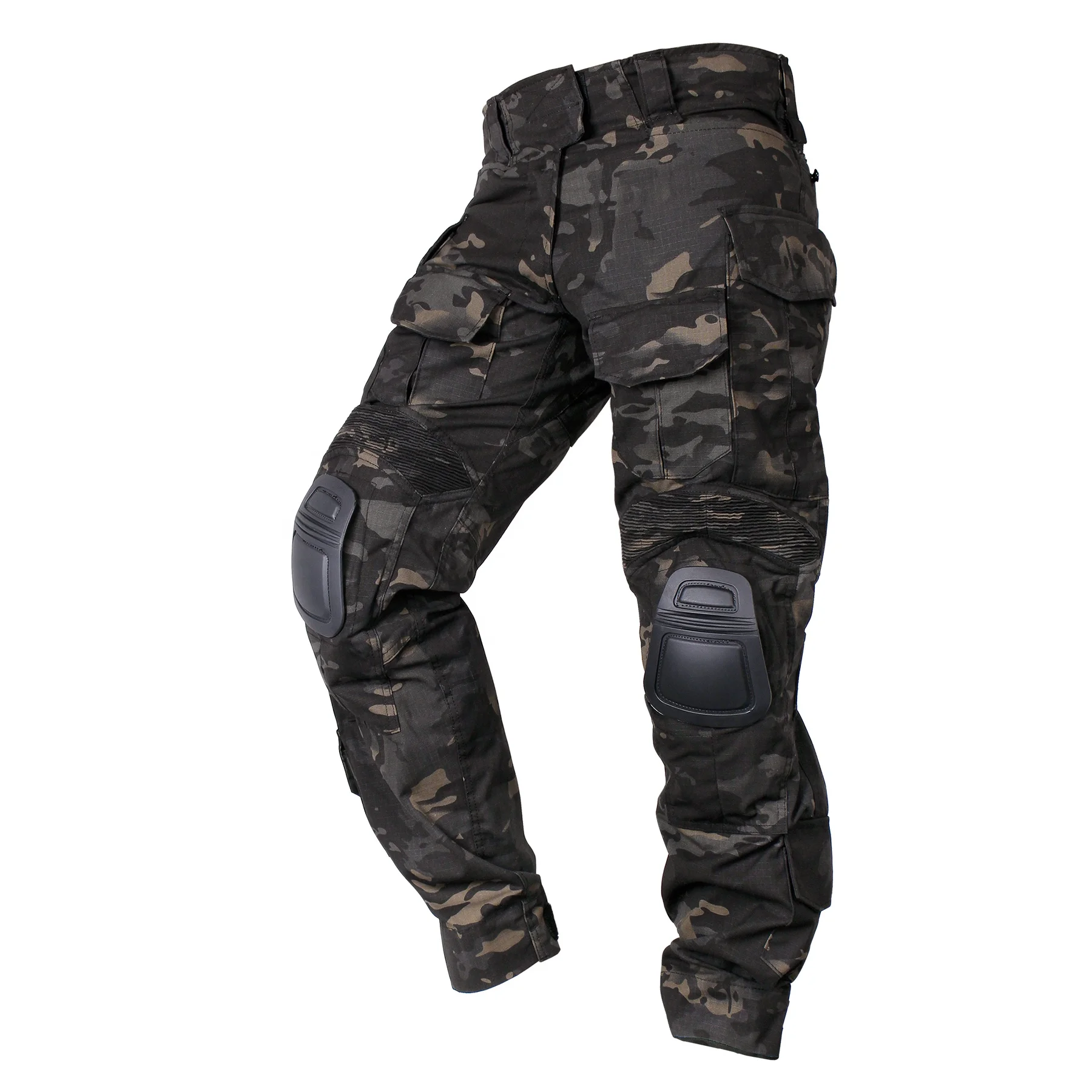 

IDOGEAR Men G3 Multicam Hunting Paintball Tactical Outdoor Trousers Multi Pocket Camouflage Combat Pants with Knee Pads