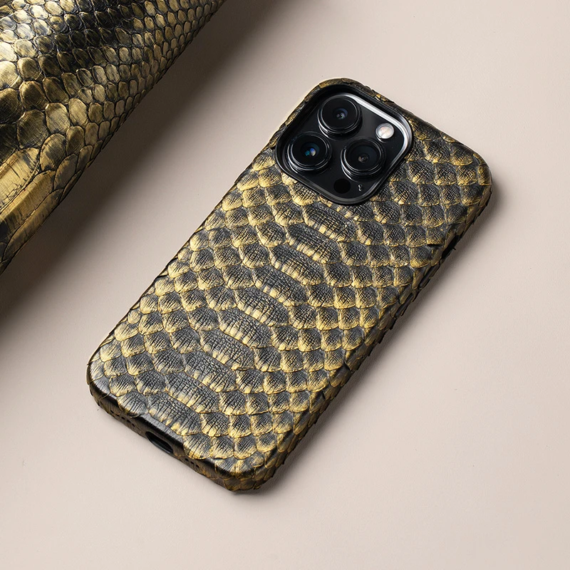 

Telefon Kilifi Carcasa De Telefonos Luxury Snakes Skin Leather I Phone Shell Cases Cover For Iphone 11 13 12 Plus 14 15 Pro Max