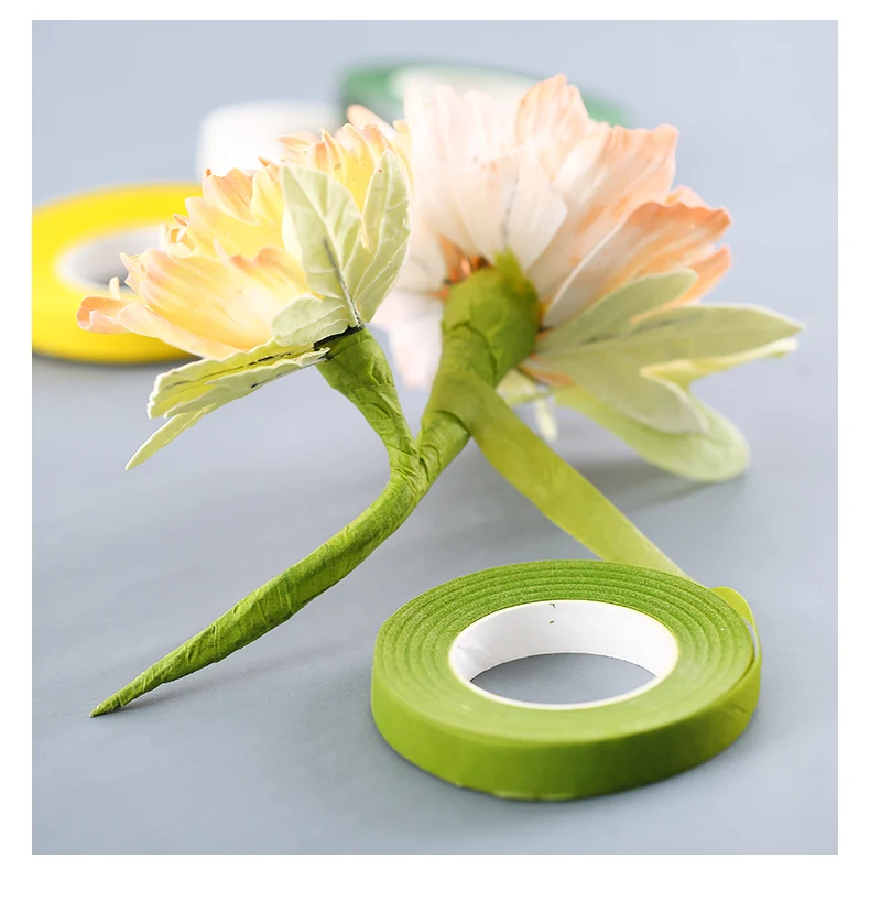 Colorful Crepe Paper Adhesive  Floral Tape Flower Tape