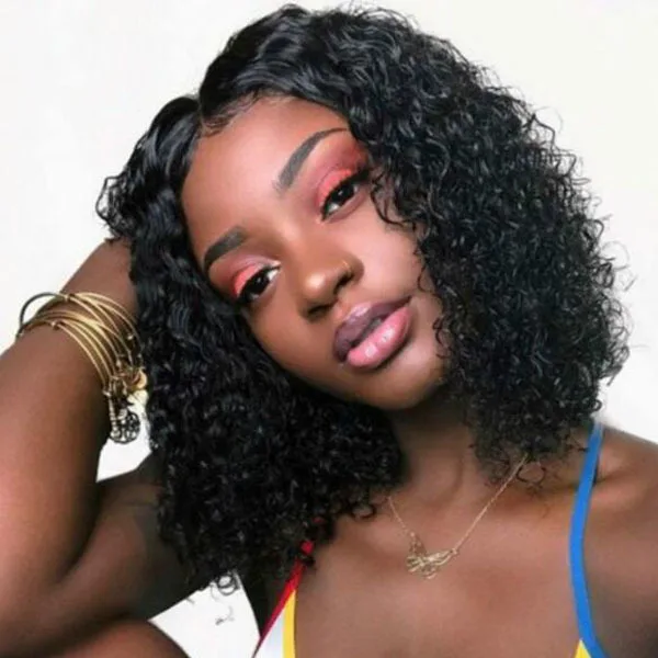 

Natural Black Closure Short Wig,Wholesale Price Short Bob Wigs For Black Women