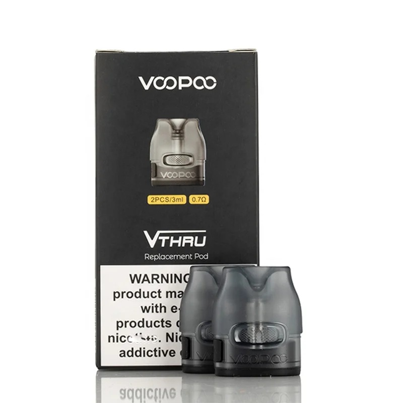 

VOOPOO V.THRU Pro Replacement Pod Cartridge 3ml 2pcs 0.7ohm 1.2ohm coil pack