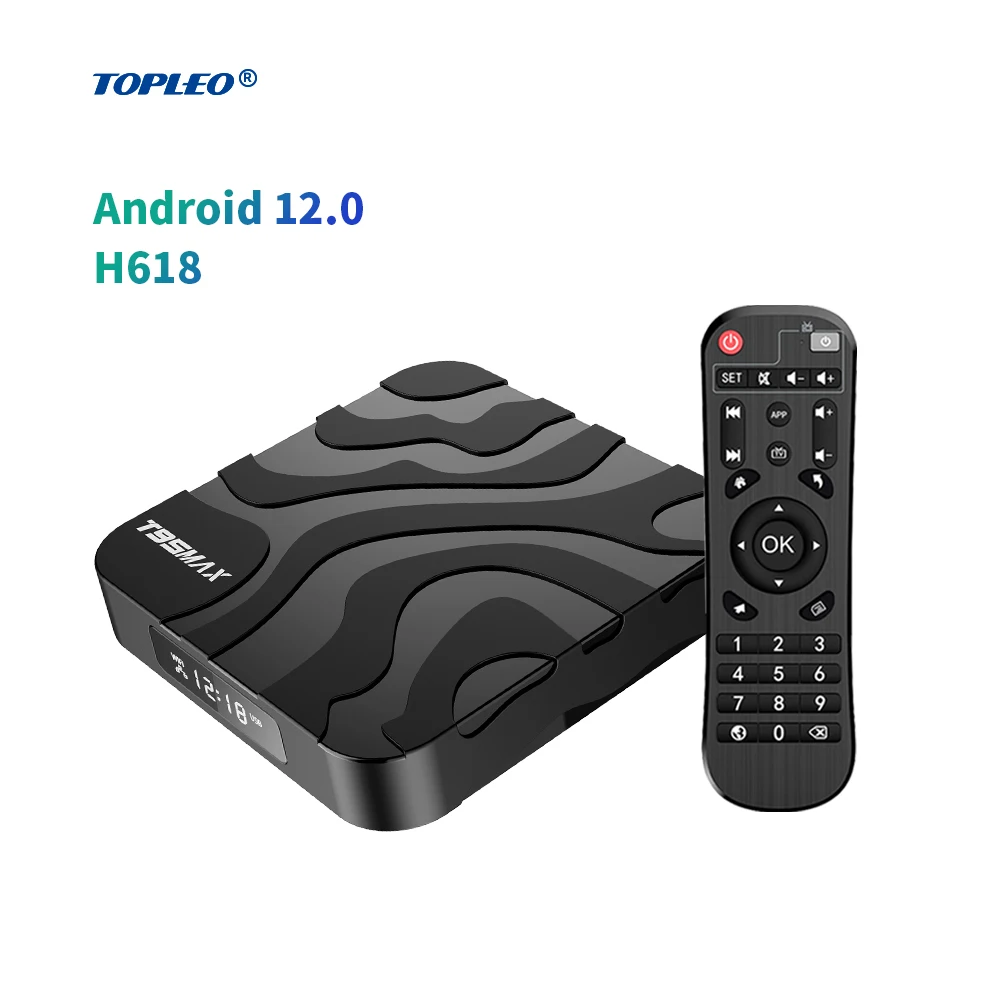 

Topleo set top box Android 12 wifi 6 smart tv box 4gb ram allwinner H618 t95 max android 12 tv box 4k