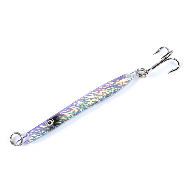 

Wholesale 57mm 10g metal jig Lead Sinking Artificial Fishing Hard Baits Jigging Lures, 6 colors