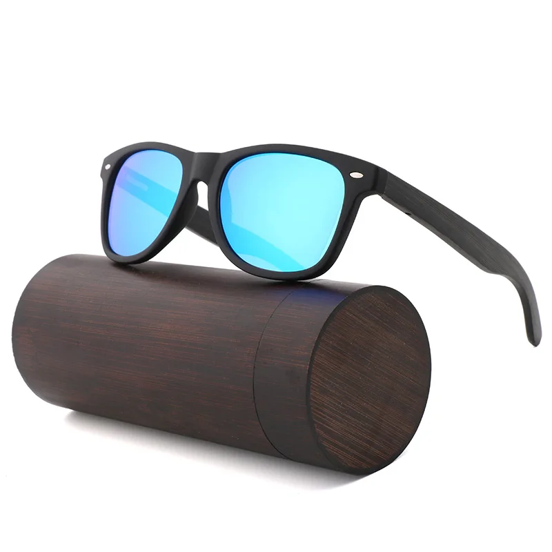 

2021 Custom LOGO Eyeglasses Temple Wood Bamboo legs wooden arms Men Sunlasses Polarized Lens