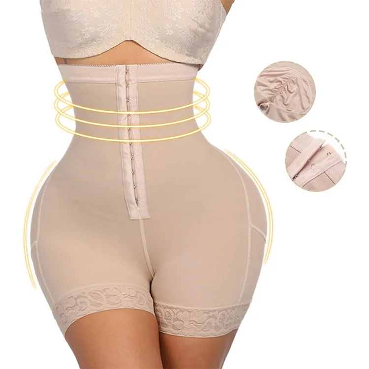 

2021 New Women Bodysuit Body Shaper Slim Shapewear Butt Lifter High Waist Tummy Control