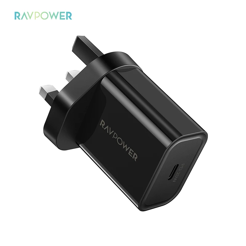 

RAVPower 20W PD type-c Wall charger USB Suitable for various electronic products, Black