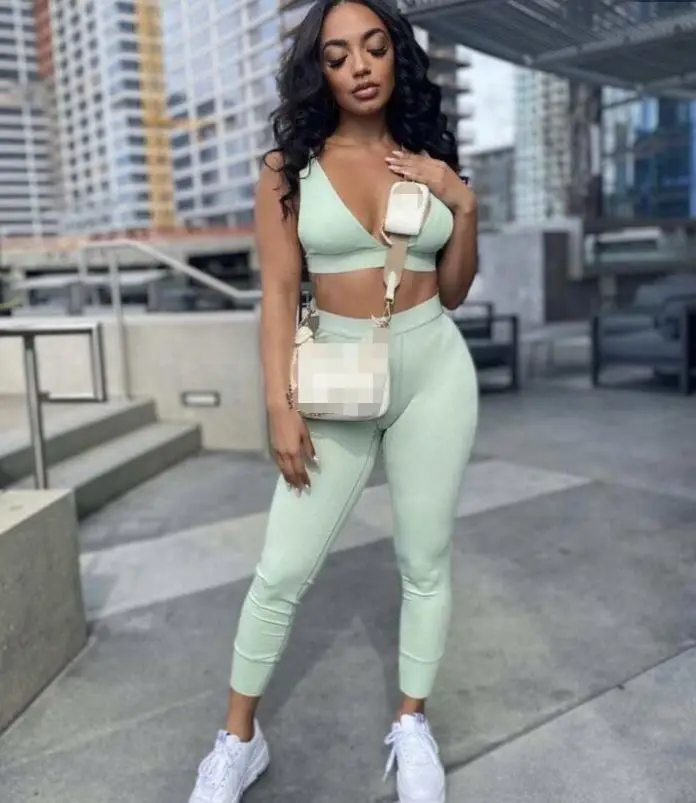 

latest fashion two piece sporty set women casual ribbed tracksuit tank tops and pants sets, Orange green